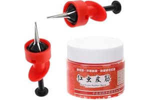 Artibetter Bloodworm Bait Hook Clamps with Red Worm Lashing Tools for Earthworm and Maggot Fishing