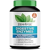 Zenwise Digestive Enzymes Plus Prebiotics & Probiotics Supplement, 180 Servings, Vegan Formula for Better Digestion & Lactose