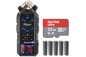 STREAMEYE Zoom H6essential 6-Track 32-Bit Float Portable Audio Recorder with 32GB microSD Card and AA Batteries