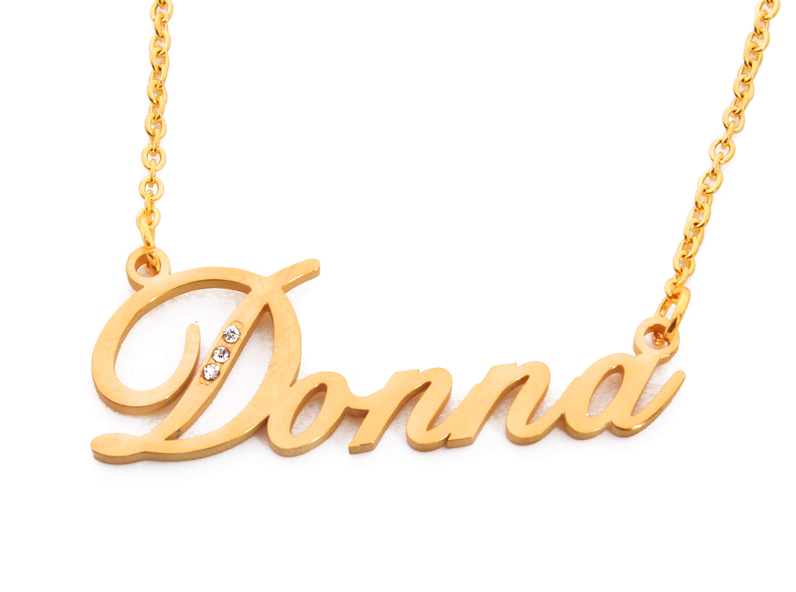 Kigu Donna Personalised Name Necklace - Gold Tone Packaging