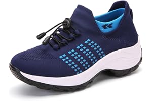 Womens Running Shoes Lightweight Tennis Shoes Slip On Walking Sneakers Non Slip Athletic Shoes Comfortable Walking Shoes