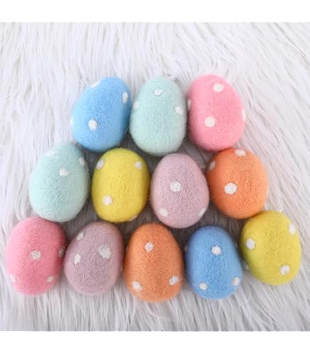thumbnail image 2 of Surprise Easter Egg From Wool Felt, Cute Easter Basket Decoration, Hidden Dog/Bunny/Pig/Duck/Chicken/Sheep Animal Surprise Egg, Felt 2 of 10