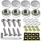 ZXFOOG Stainless Steel License Plate Screws-Rust Proof Car Tag Bolts for Fastening License Plate Cover, Front or Rear License