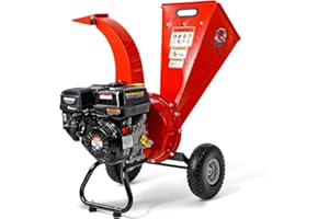 Great Circle USA Mini Wood Chipper Shredder Mulcher Ultra Duty 7 HP Gas Powered 3" Inch Max Wood Capacity EPA/CARB Certified 