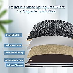IdeaFormer Smooth PEO Textured+PEI Build Plate