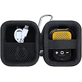 Lebakort Storage Case Compatible with DEWALT Wearable Speaker/TWS Earbuds (Black Case)