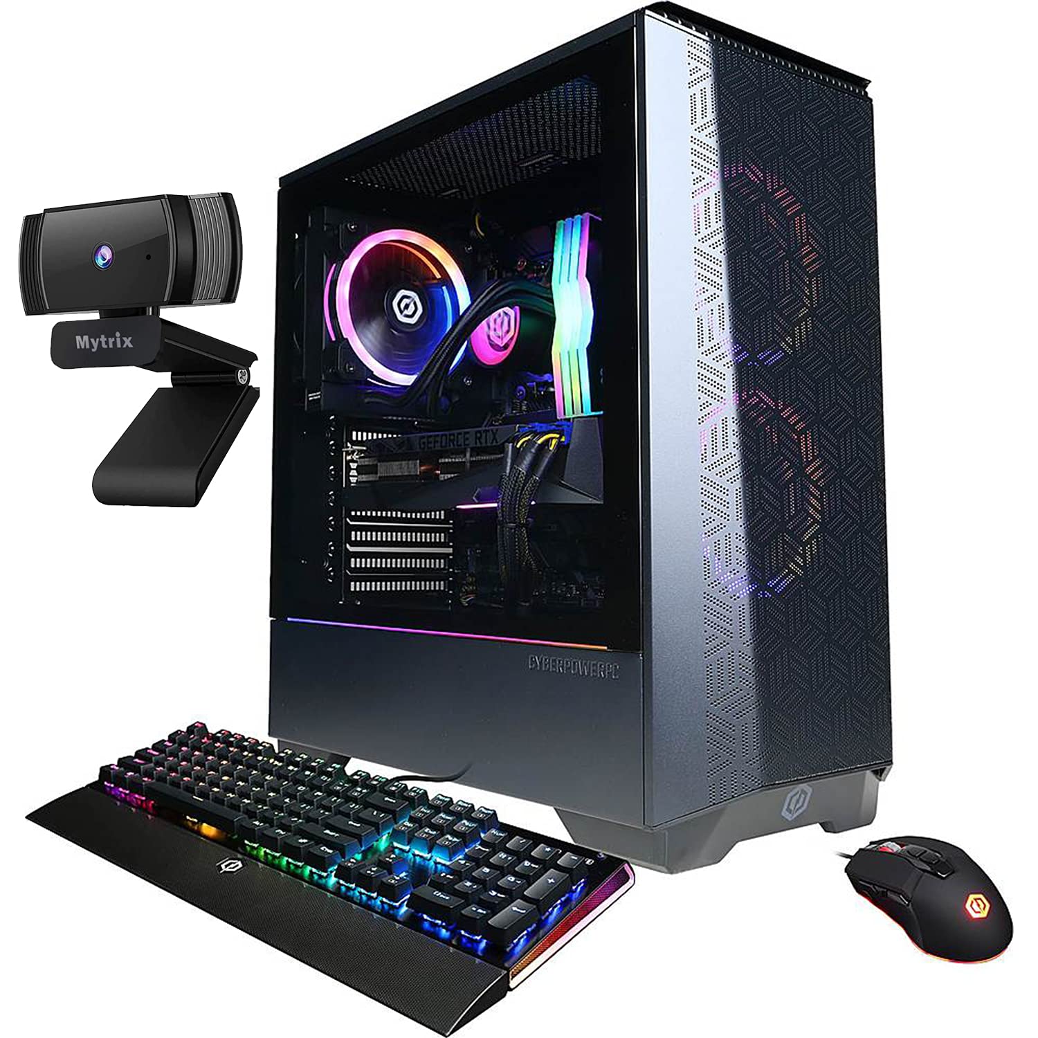 Mytrix Gamer Supreme by_CyberPowerPC 3090 Liquid Cool Gaming Desktop, 16-Core AMD Ryzen 9 5950X, GeF