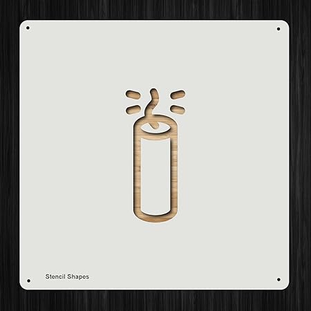 Amazon ダイナマイト武器爆発tnt花火プラスチックmylarステンシルの絵画 壁と工芸 アイテム Stencilshapes ホーム キッチン 通販