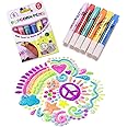HASLED Magic Puffy Pens for Girls,Bubble Pen,Magic Popcorn Color Paint Pen,Print Bubble Pen Puffy 3D Art Safe Pen,Magic Colour DIY Bubble Popcorn Drawing Pens