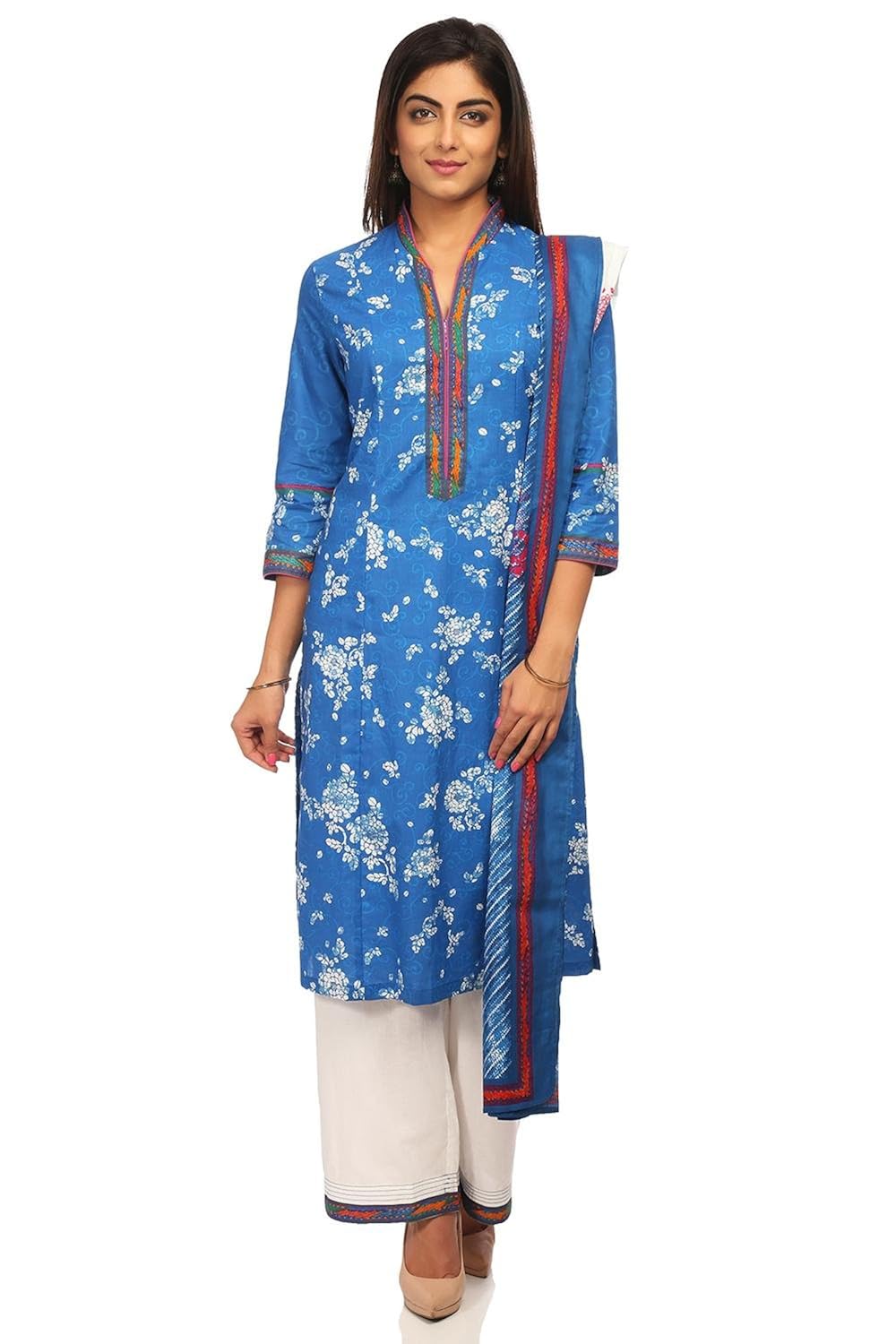 biba women's straight salwar suit