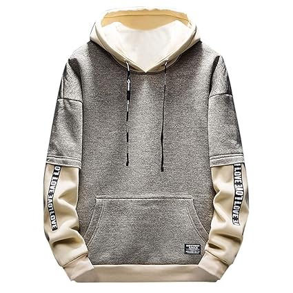 Battnot Herren Pullover Hoodie Kapuzenpullover Casual Tasche Langarm Sport Pulli Outwear Bluse Männer Longsleeves Oversize Sw