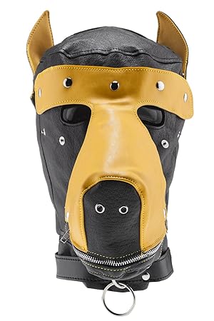 Bondage SM Dog Maske mit Stopf Knebel