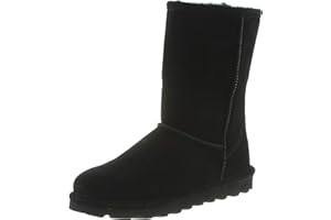 BEARPAW Women's Elle Short Multiple Colors | Women's Boot Classic Suede | Women's Slip On Boot | Comfortable Winter Boot