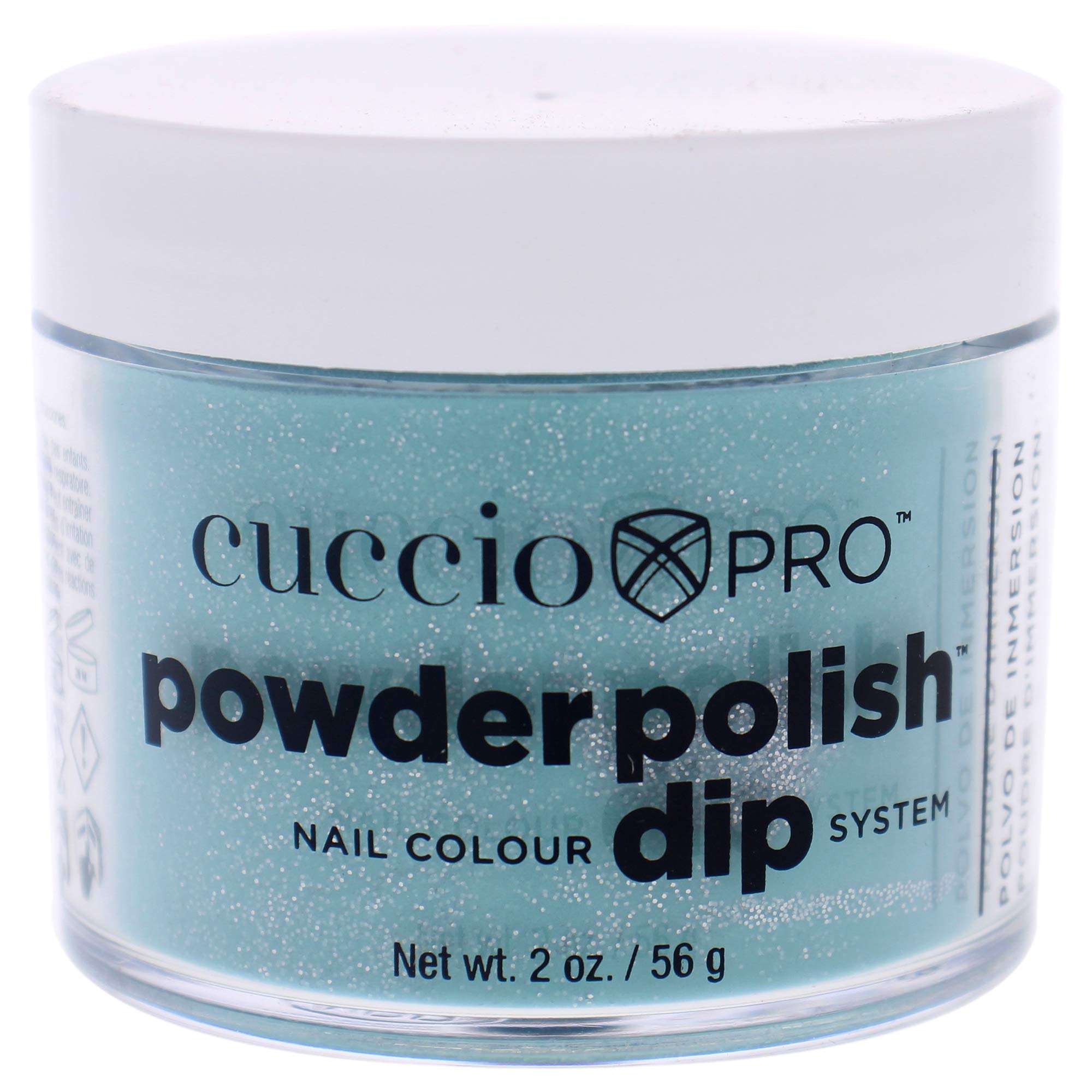 Cuccio - Pro Powder Polish Nail Colour Dip System - Jade with Silver Glitter - for Women - Nail Powder - 2 oz — image 1