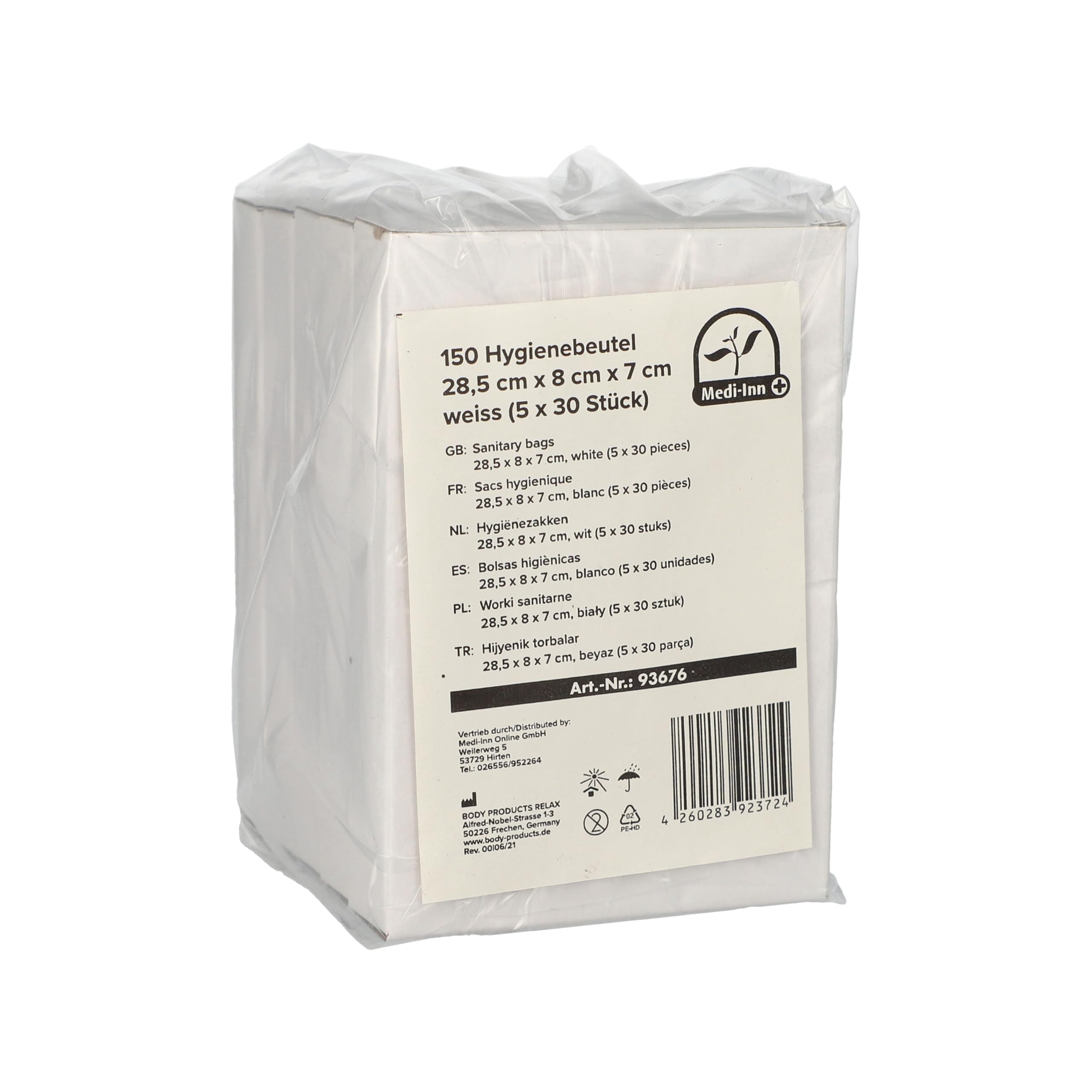 Medi-Inn Bags for Feminine Sanitary Protection (150 Pieces)