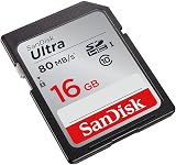 SanDisk Ultra 16GB SDHC Memory Card UHS-I Class 10 Up to 80MB/s Black Grey view 2