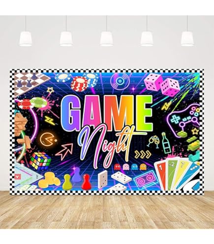 Family Game Night PRINTABLE Party Decorations, Board Games - View #7