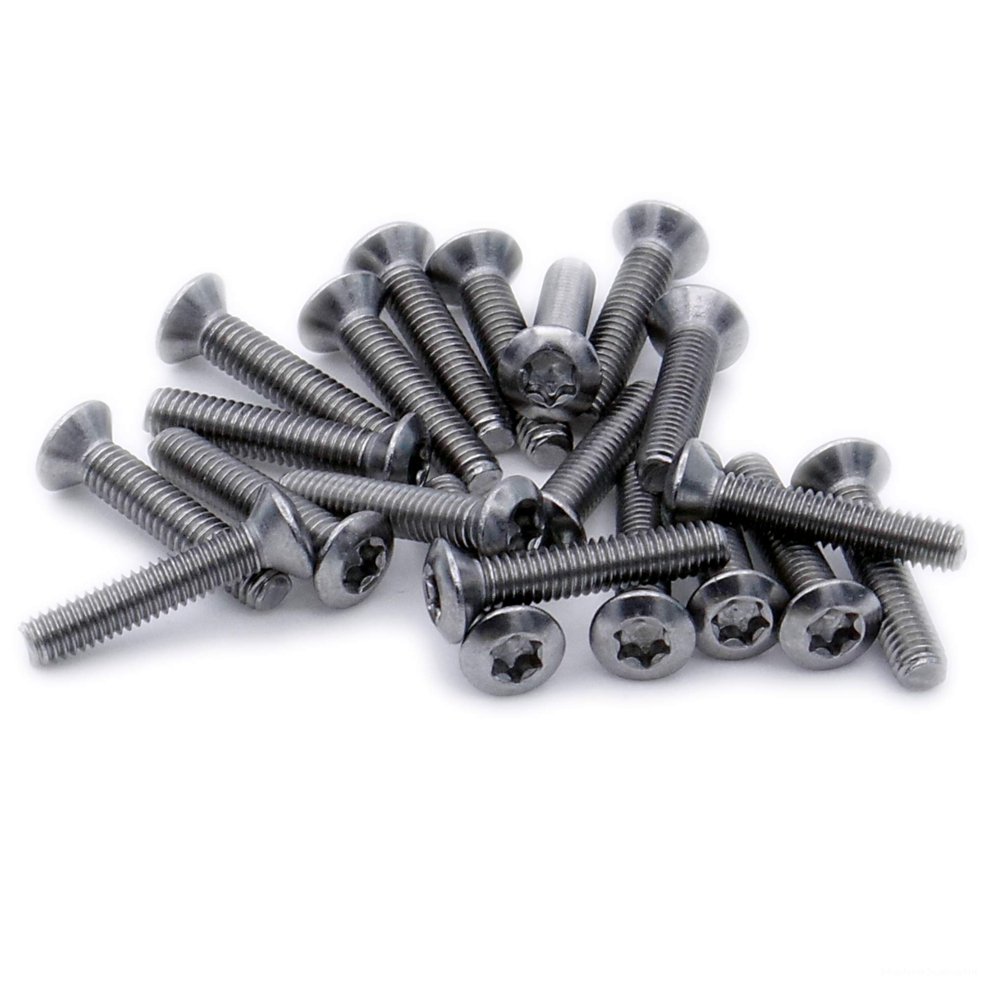 M4 (4mm x 8mm) TX Socket Raised Countersunk Machine Screw (Bolt) - Stainless Steel (A2) (Pack of 20)