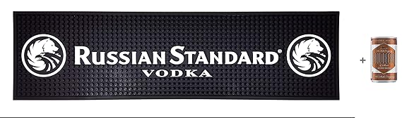 Russian Standard Vodka Barmatte - ca. 58x17cm + Goldberg Intense Ginger 0,15l EINWEG