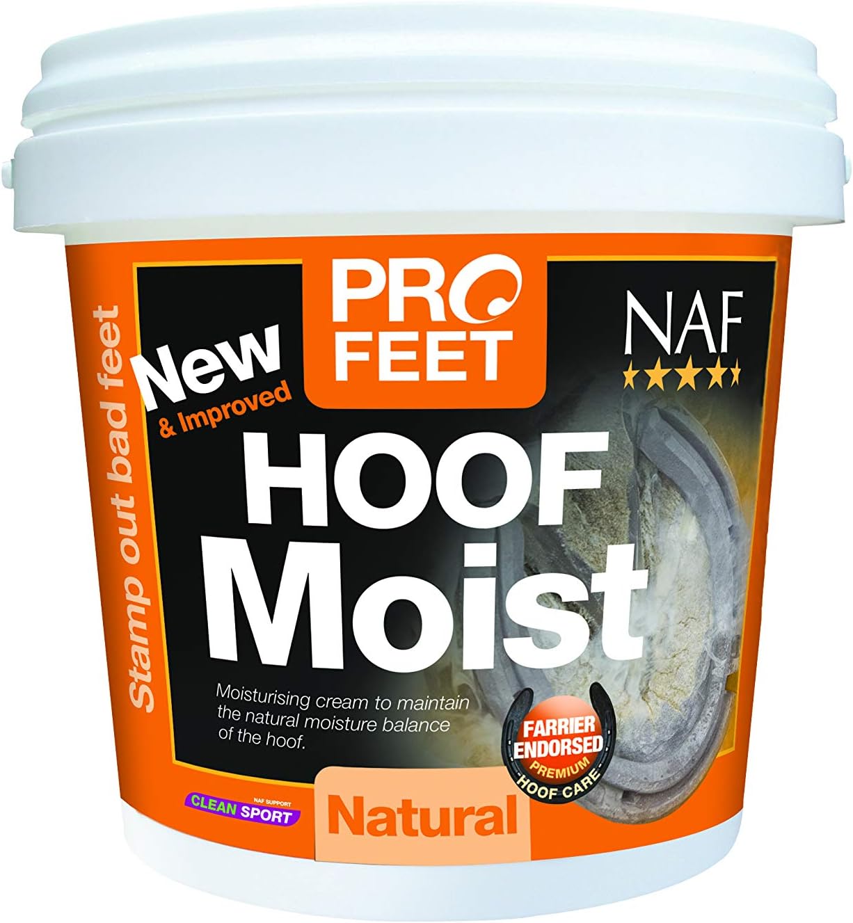 NAF Profeet Hoof Moist Natural 900g, Hydrating Hoof Dressing for Horses, Maintains Hoof Moisture & Flexibility