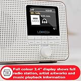 LEMЕGA IR1 Walnut Internet Radio DAB Bluetooth 60 Presets 12hr Play view 5