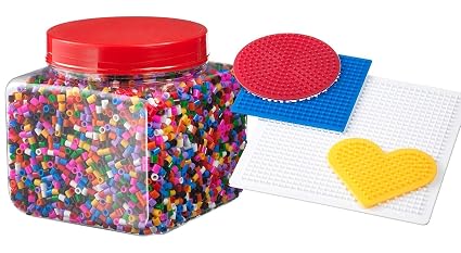 Ikea Pyssla Perle Da Stirare 14000 Perline Con Piastra Set Di 4 Multicolore
