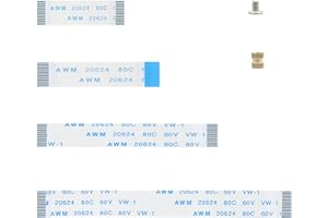 Geekworm 16Pin 0.5mm Pitch PCIe FFC Ribbon Cable Set 30mm/50mm/80mm for Raspberry Pi 5 & PCIe to NVMe SSD Adapter