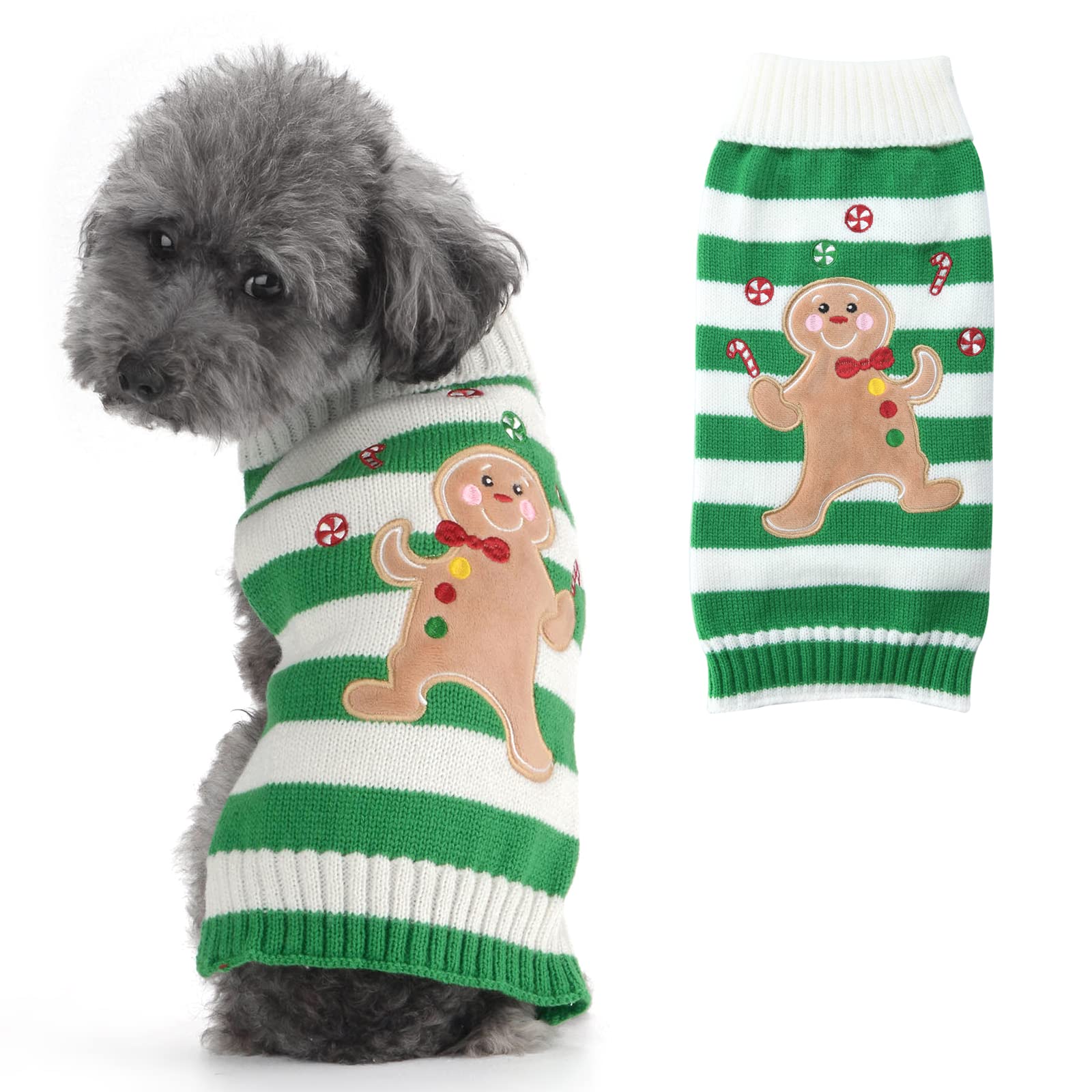 PETCARE Christmas Pet Dog Sweater Holiday Classic ugly Apparel Jumper For Small Medium Dogs,Cartoon Winter Warm Puppy Cat Dog Clothes Knitwear