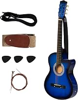 HOMCOM 38 Inch Acoustic Electric Classical Guitar Kit Blue with Case view 6