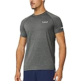 baleaf Men's Running Workout Shirts Short Sleeve Athletic T-Shirt Quick Dry