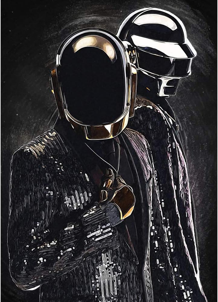 ClifeDesign Daft Punk Music Poster Fine Art Print Home Wall Decor Unframed (24" x 36")