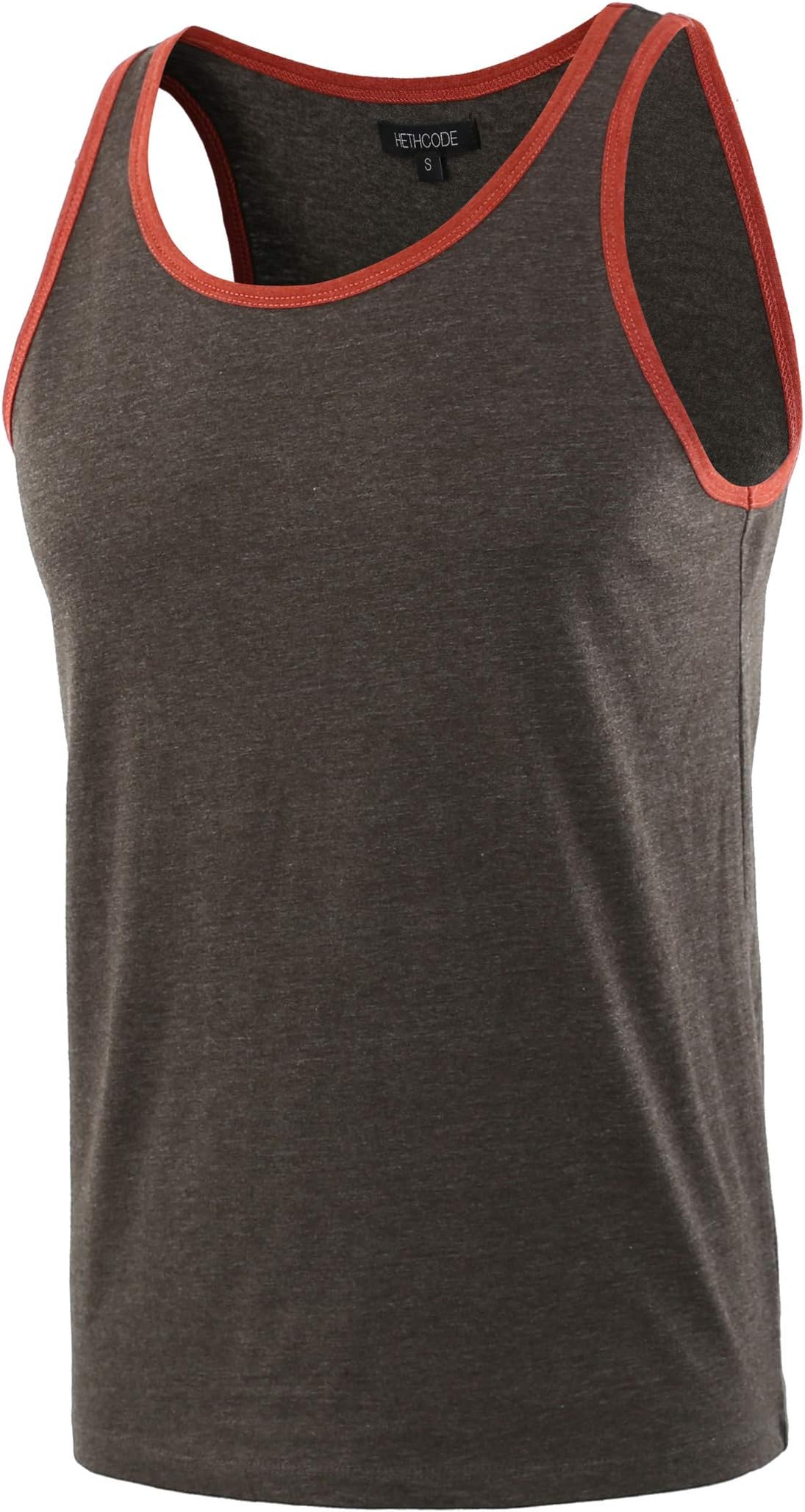 HETHCODE Men's Vintage Slim Fit Short/Long Raglan Sleeve Sleeveless Soft Cotton Blend Workout Baseball T-Shirts