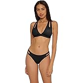 Becca Womens Color Prism Halter Bikini Top, Adjustable, Tie Back, Swimwear Separates for Women