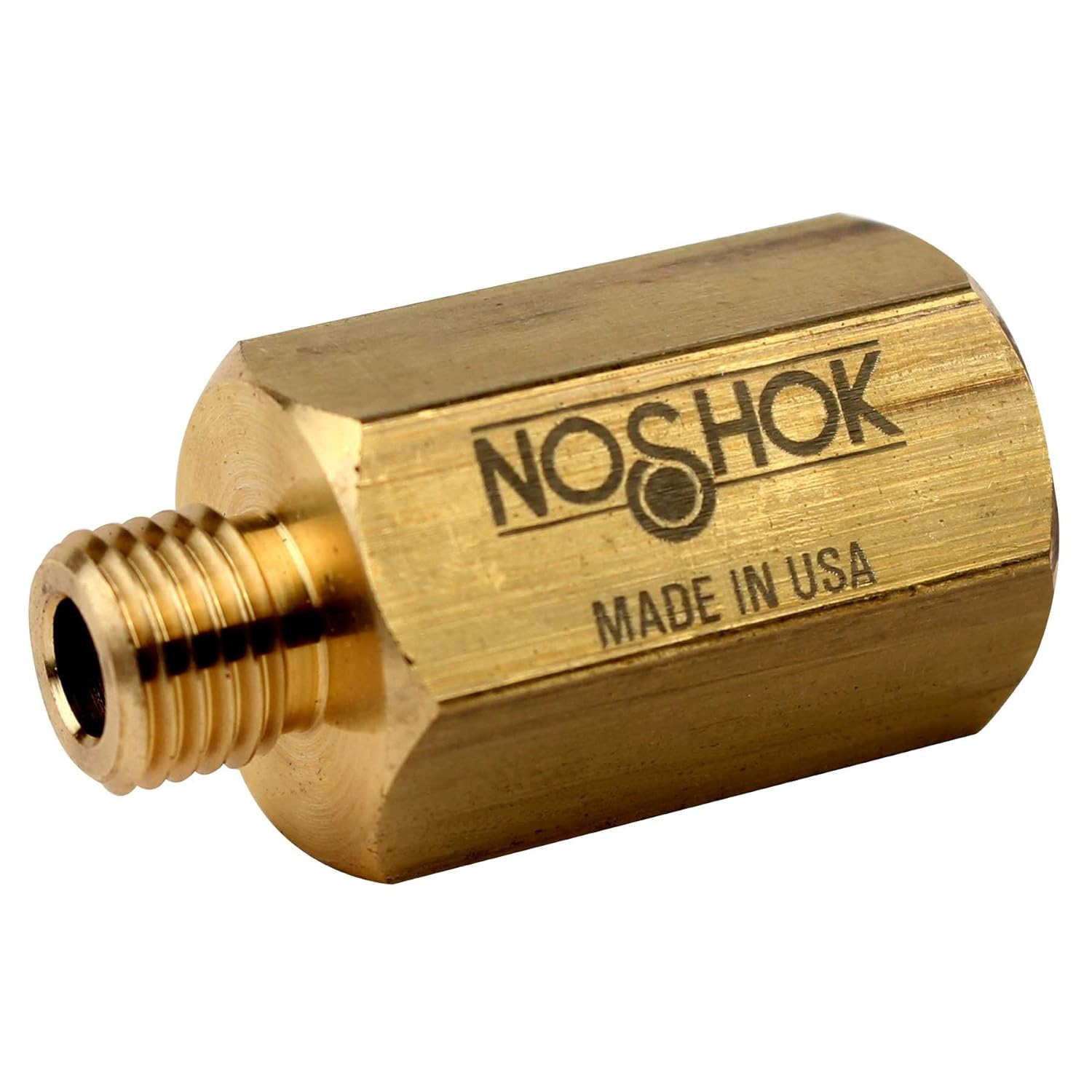 NOSHOK 1135 Series Brass Sintered Pressure Snubber with Grade B Disc, 7/16"20 SAE4