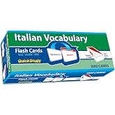 Italian Vocabulary Flash Cards (1000 cards): a QuickStudy Reference Tool