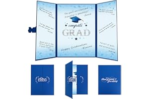 Vlipoeasn 2024 Graduation Guest Book Alternative, Blue Silver Class of 2024 Graduation Party Decorations, Graduation Signature Book for 2024 College High School, Unique Graduation Gifts for Friends