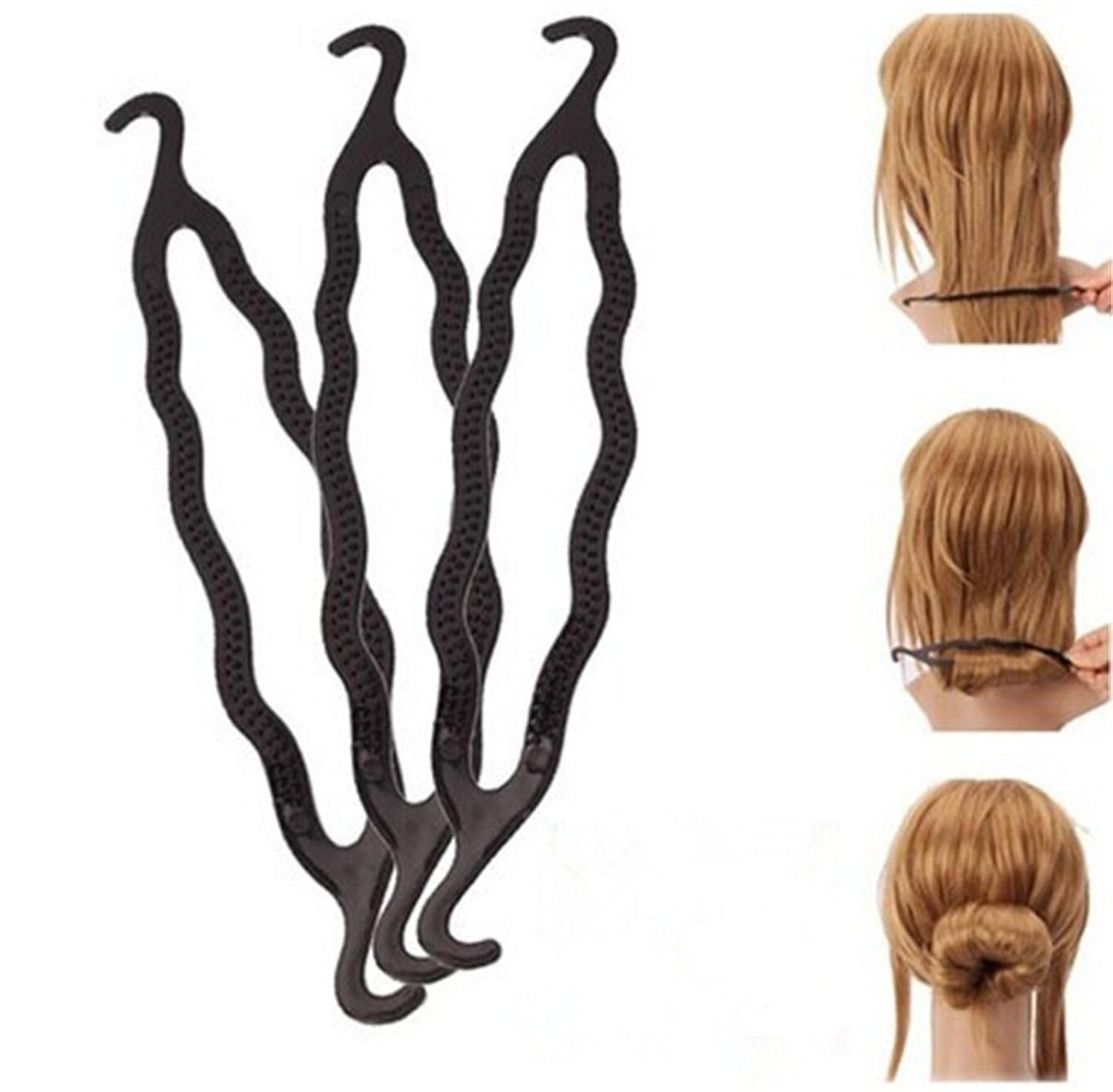 Buy Senecio Tm 3 Pack Magic Hair Braiders Donut Maker Twist Clip