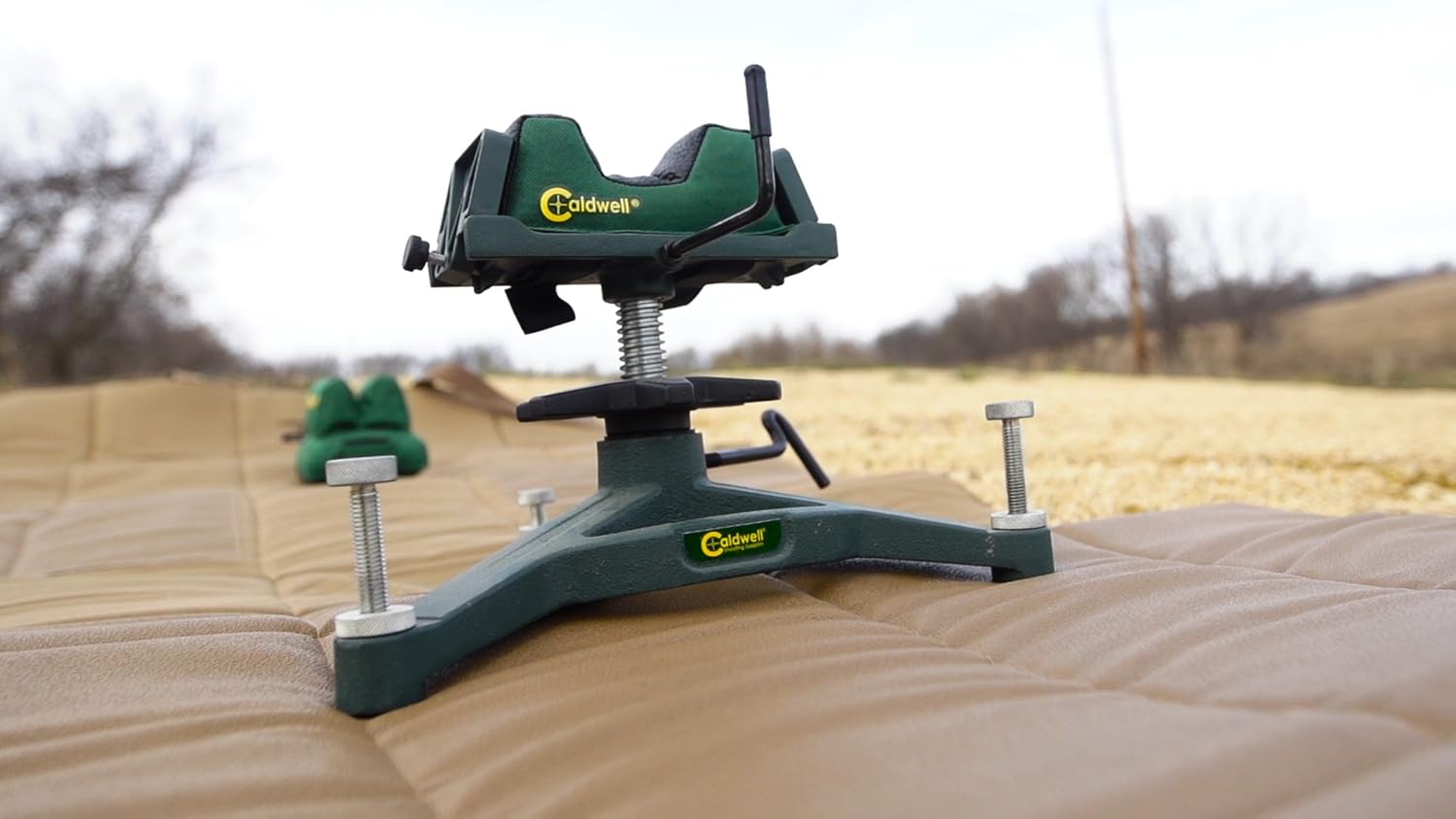 Caldwell The Rock Deluxe Front Rest Combo Adjustable Ambidextrous Rifle Shooting Rest for Outdoor Range : Sports & Outdoors