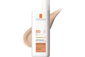 La Roche-Posay Anthelios Sunscreen SPF 50, Ultra-Light Fluid Broad Spectrum SPF 50, Face Sunscreen with Titanium Dioxide Mineral, Lightweight & Fast-Absorbing, Oil-Free, Matte Finish