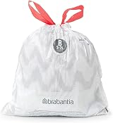 Brabantia PerfectFit Bin Liners Size B 5 L White 40 Bags Thick Plastic view 3