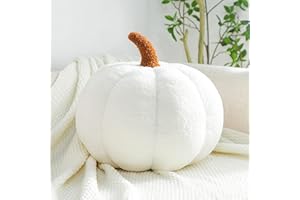 CANGHI Halloween Pumpkin Pillow Stuffed Pumpkin Fluffy Plush Pumpkin Throw Pillow, Fall Decorative Pumpkin Shaped Pillow 3D Simulated Pumpkin Pillows for Party Home Decor