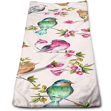 Doormat-bag Colored Bird Bath Towels for Bathroom-Hotel-Spa-Kitchen-Set - Circlet Egyptian Cotton - Highly Absorbent Hotel Qu