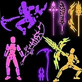 Deeplus Glowing Titan 13 Action Figure Set Already Assembled, T13 3D Printed Action Figures with Weapons Accessories T 13 Lucky Robo Dummy Nova 13 Action Figures, Figura de acción t13 (3-Colors-B)