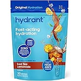 Hydrant - Bulk Electrolyte Powder, Iced Tea Lemonade Flavor, 30 Servings Instant Hydration Powder - Low Sugar Drink Mix for Daily Use, Travel & Workouts