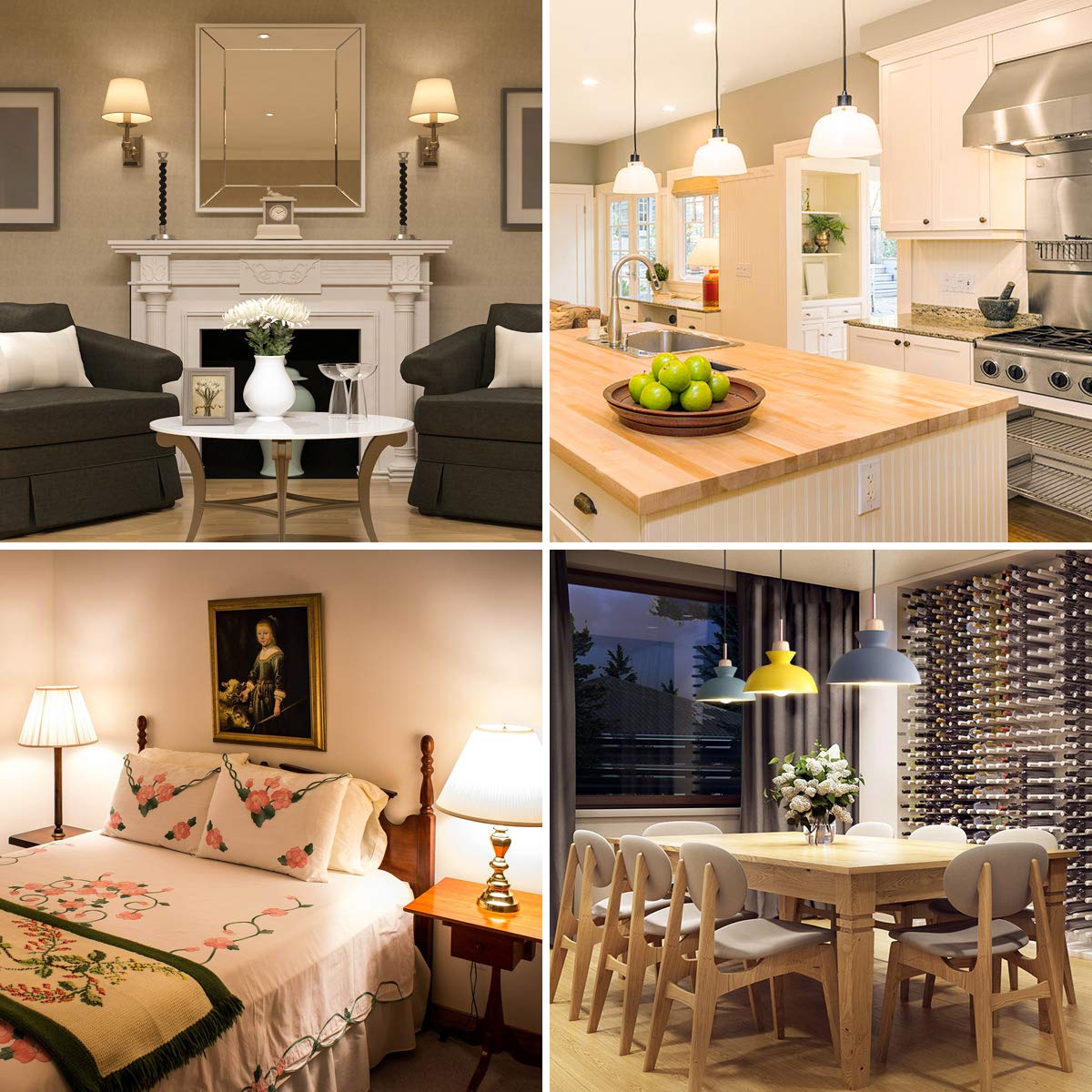 Lepro 8.5W E27 LED Warmweiss, 806 Lumen Glühbirne E27 ersetzt 60W, 2700K Warmweiß A60 glühbirnen, 180°Abstrahlwinkel Led Birne, Nicht Dimmbar, 6 Stück 6