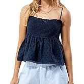Women Babydoll Tank Tops Y2K Square Neck Smocked Bow Cami Tops Cute Floral Print Ruffled Hem Crop Top