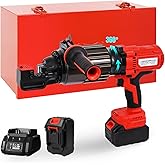 LOSCHEN 360-degree Rotation Cordless Rebar Cutter,Portable Handheld Rebar Cutting Saw,Electric Hydraulic Rebar Cutter,Cutting up from 3/20" #3 to 5/8" #5 (4-16mm) Rebar (Li-ion Battery Version)
