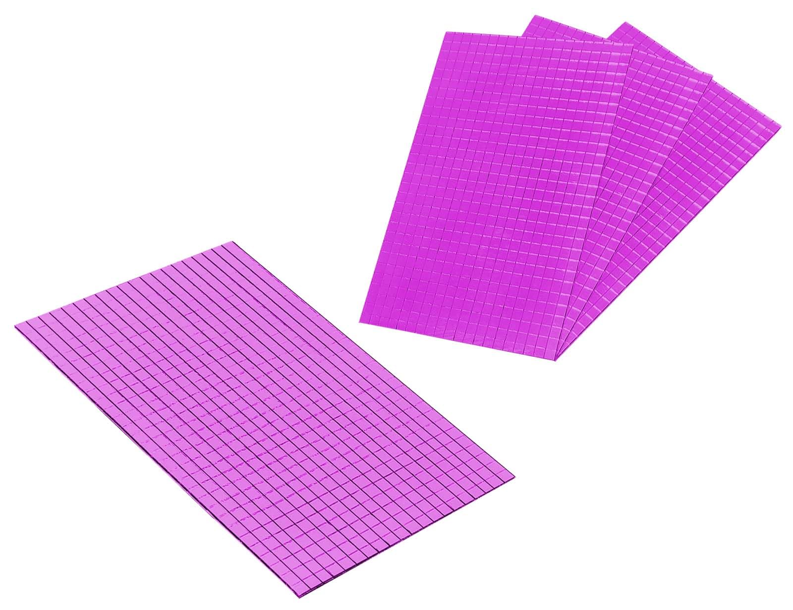 Photo 1 of 12000pcs Self-Adhesive Mirror Mosaic Tiles Mirror Tiling Xmas DIY Decoration 5x5mm (Purple)