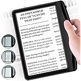 Rechargeable 5X Magnifying Glass for Reading, Ultra Bright Magnifying Glass with Light, Brightness Dimmable, Lightweight Full