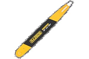 RAZEDG 20 Inch Chainsaw Bar and Carbide Chain Combo, .325" Pitch, 050" Gauge, 78 Drive Links Fits Echo CS-490/440, Craftsman S205/CMXGSAMY462S, PP4620AVX, Milwaukee M18 FUEL and More